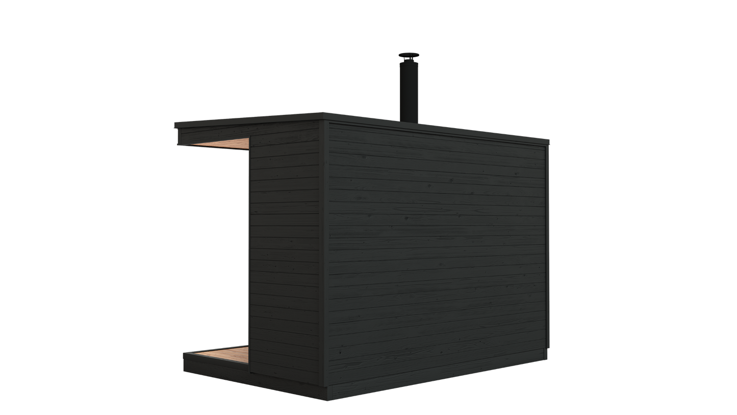 KUUT Wood Fired Outdoor Sauna L with Shower - Myles Better Living