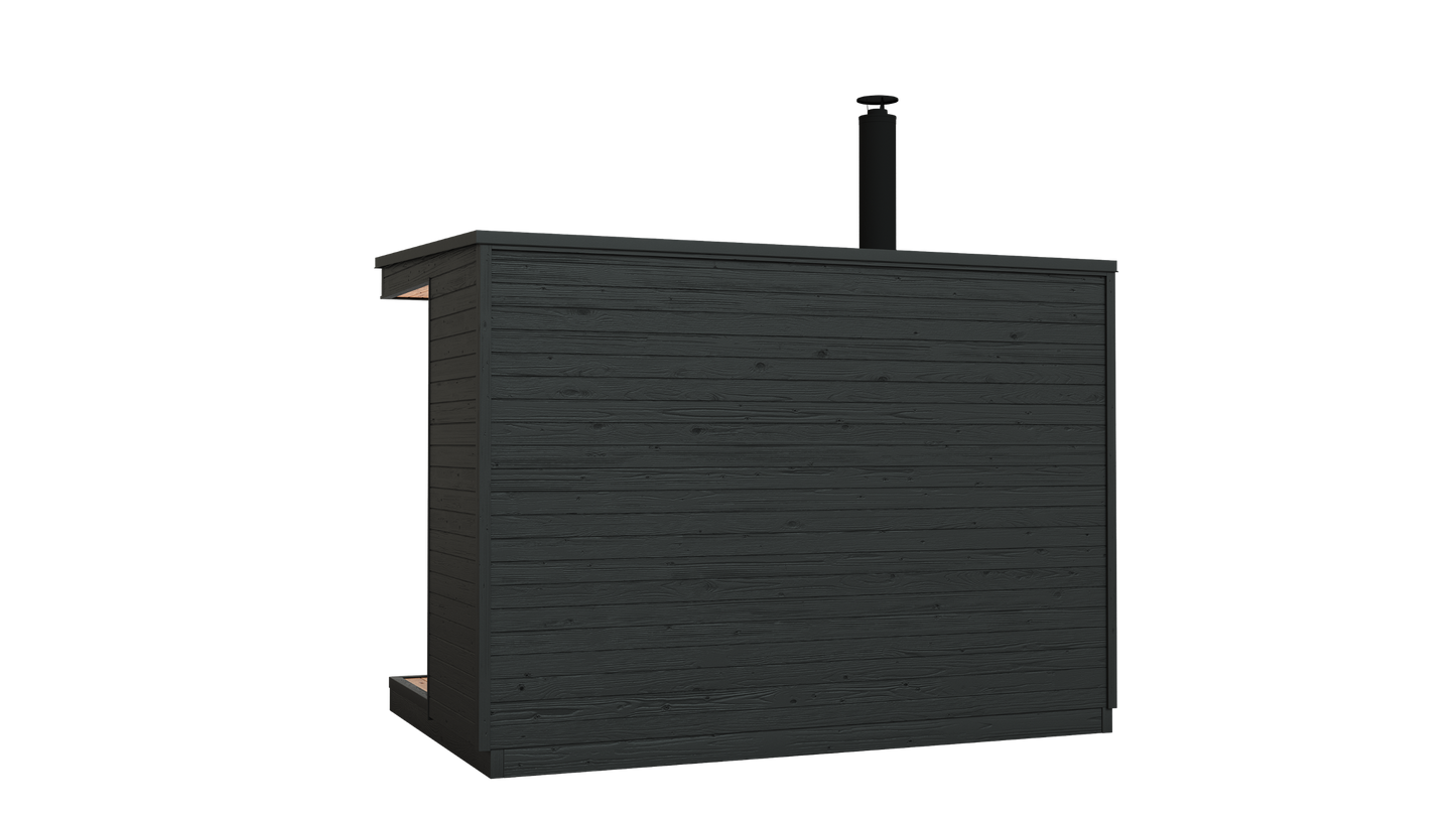 KUUT Wood Fired Outdoor Sauna L with Shower - Myles Better Living