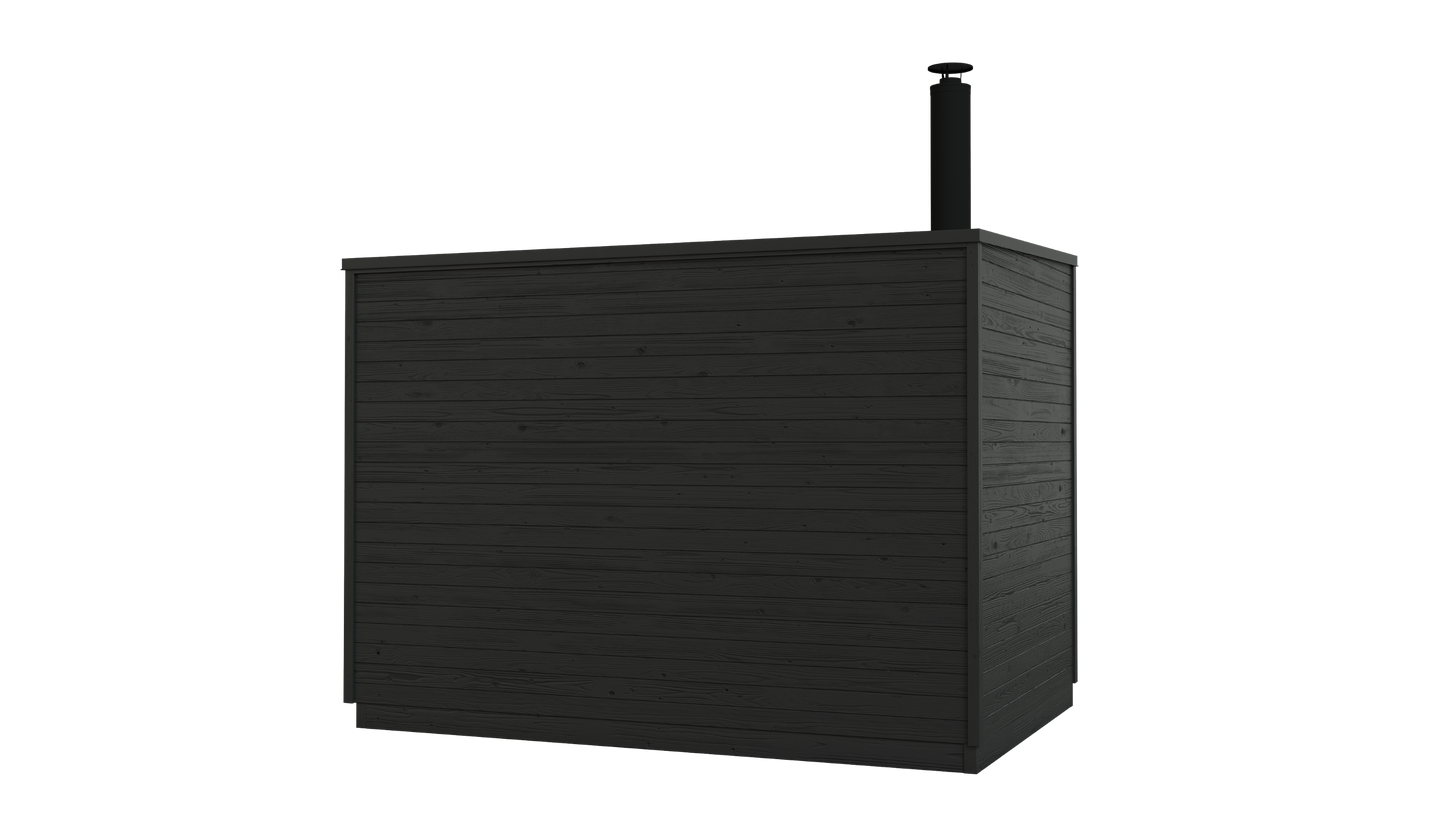 KUUT Wood Fired Outdoor Sauna L with Shower - Myles Better Living