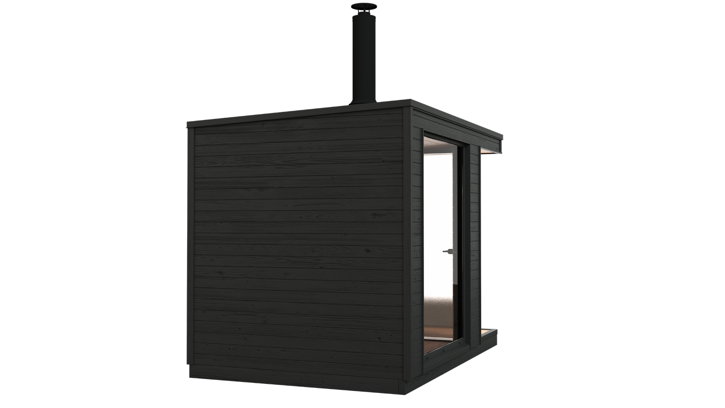 KUUT Wood Fired Outdoor Sauna L with Shower - Myles Better Living