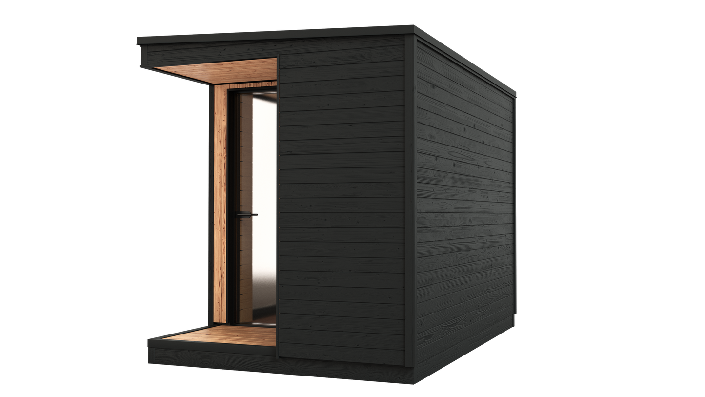 KUUT Electrical Outdoor Sauna L with Shower - Myles Better Living