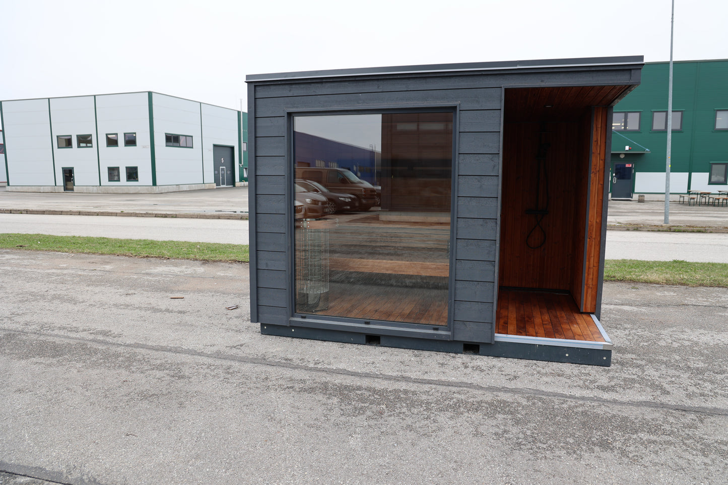 KUUT Electrical Outdoor Sauna L with Shower - Myles Better Living