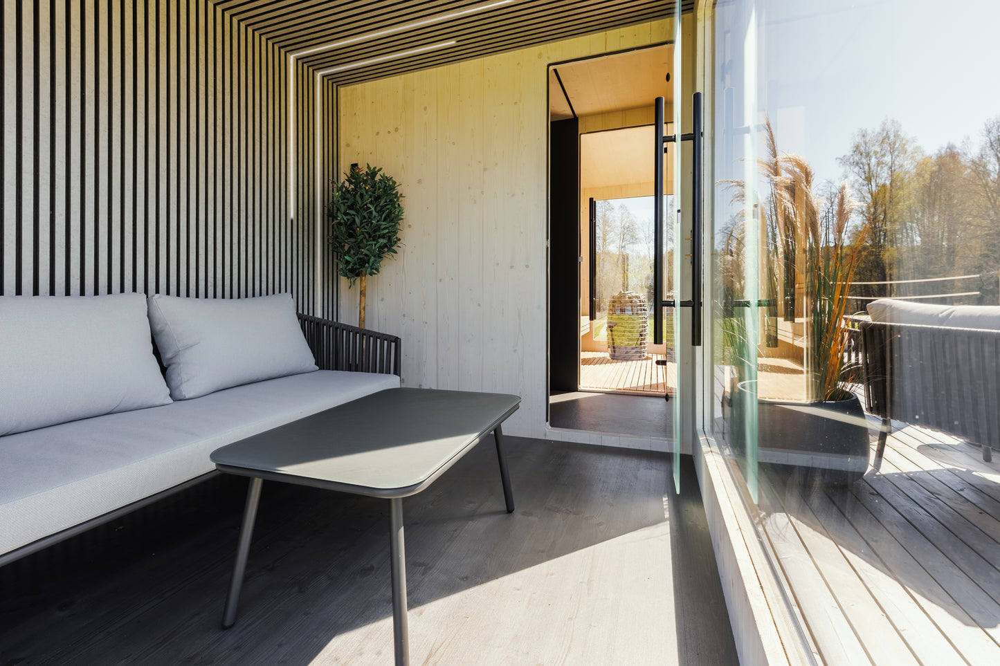 St Moritz 5 Person Outdoor Sauna with Shower Room - Myles Better Living