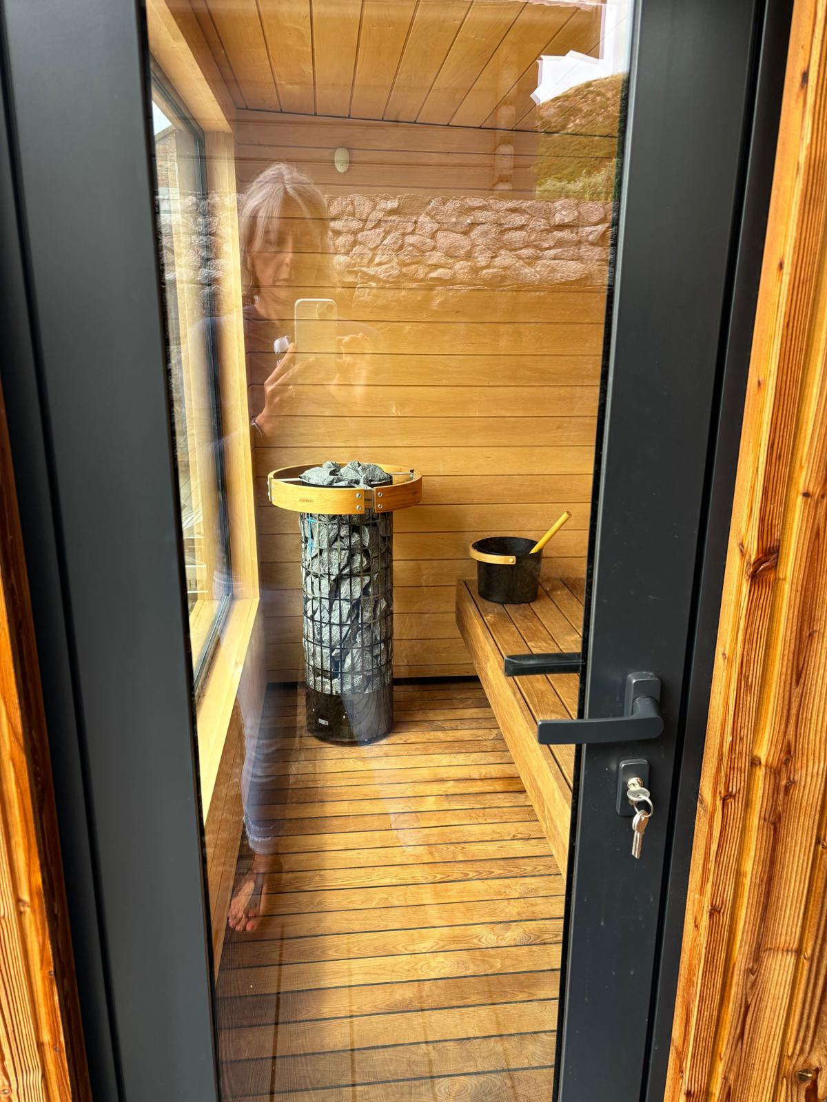 KUUT Electrical Outdoor Sauna L with Shower - Myles Better Living