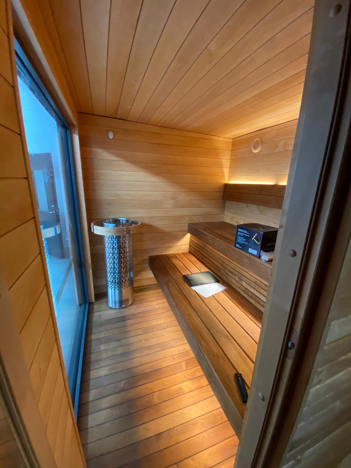 KUUT Electrical Outdoor Sauna L with Shower - Myles Better Living