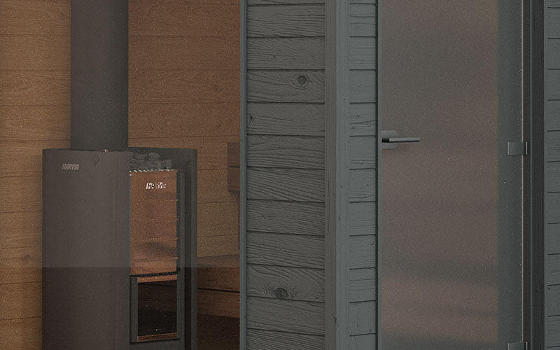 KUUT Wood Fired Outdoor Sauna L with Shower - Myles Better Living