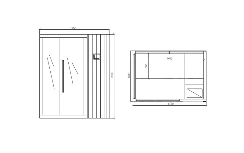 Kubix Sauna (2-3 Seater) - Myles Better Living