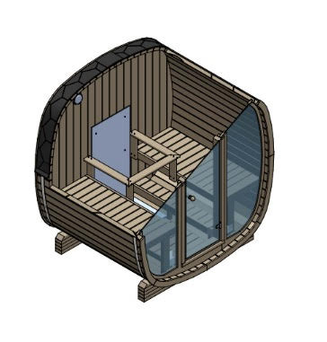UKU Thermowood Outdoor Sauna 160