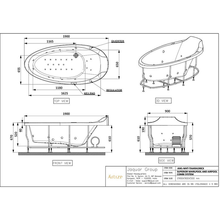 Tiaara Superior Whirlpool - Myles Better Living
