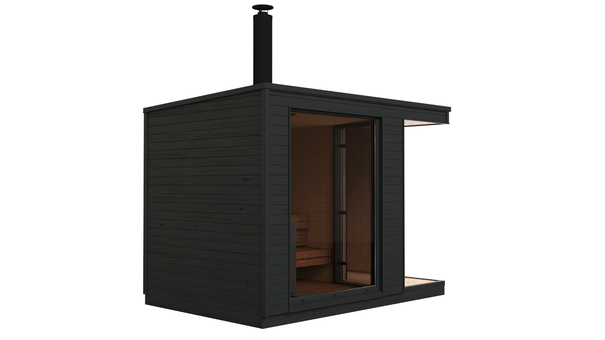 KUUT Wood Fired Outdoor Sauna L with Shower - Myles Better Living