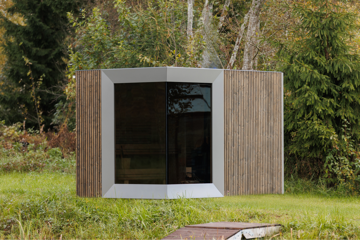 Zermatt 5 Person Outdoor Sauna with Changing Room - Myles Better Living