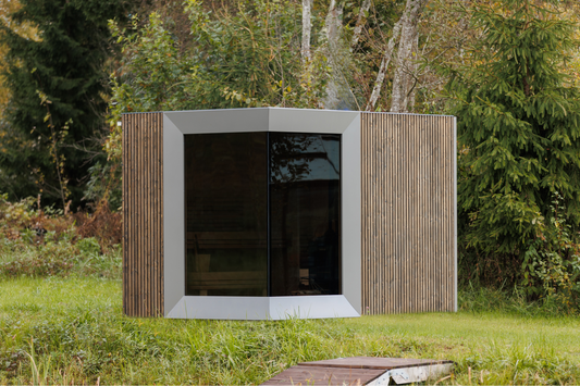 Zermatt 5 Person Outdoor Sauna with Changing Room - Myles Better Living