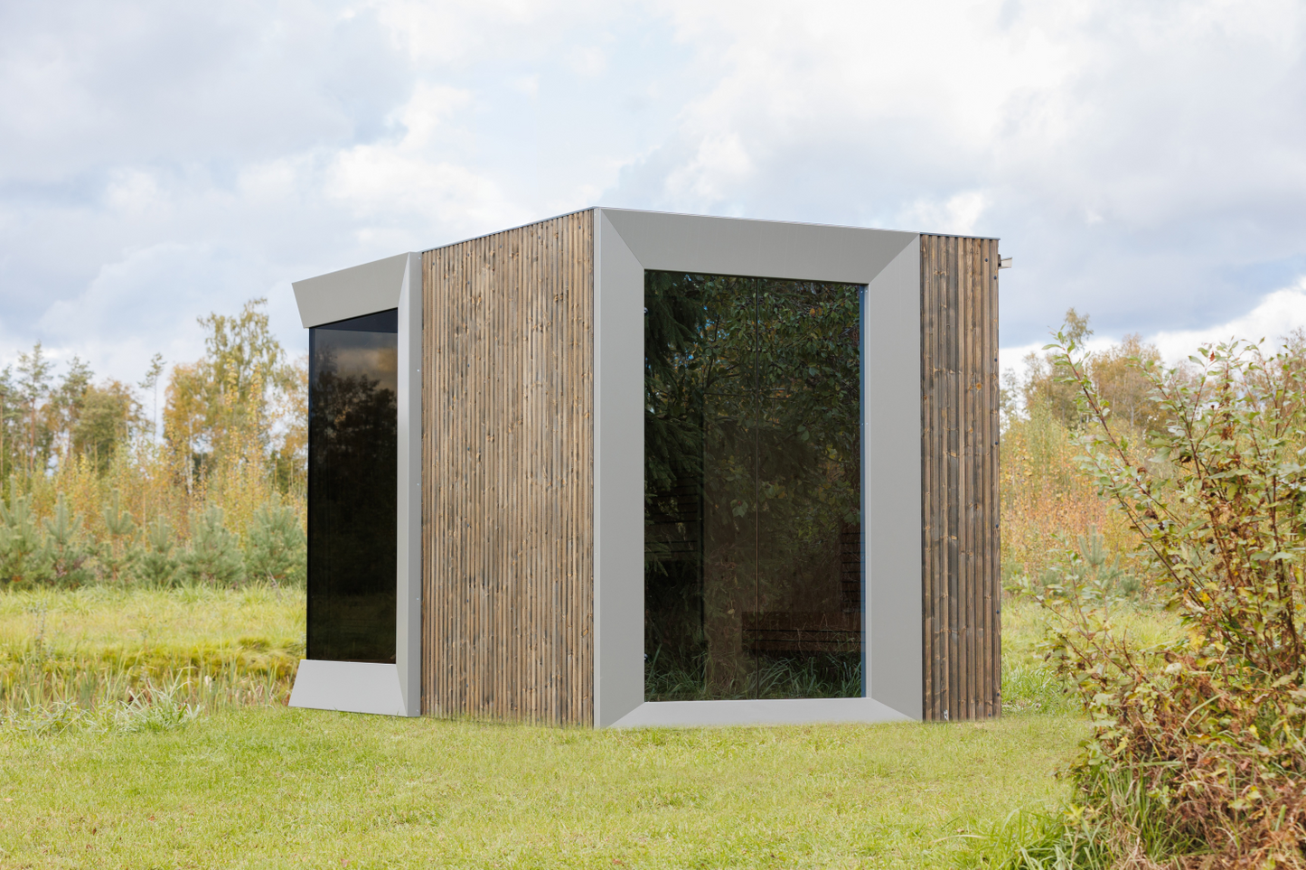Zermatt 5 Person Outdoor Sauna with Changing Room - Myles Better Living