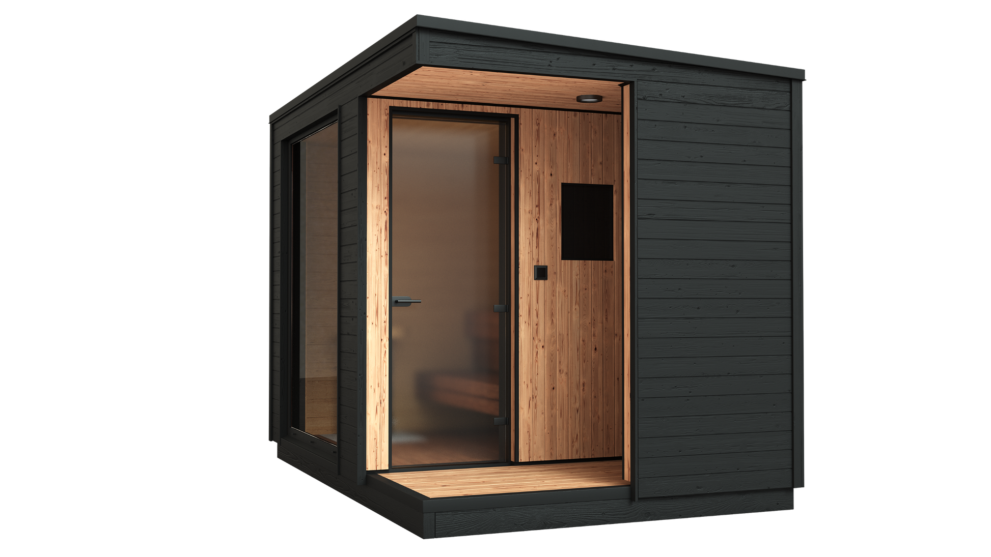 KUUT Electrical Outdoor Sauna L with Shower - Myles Better Living