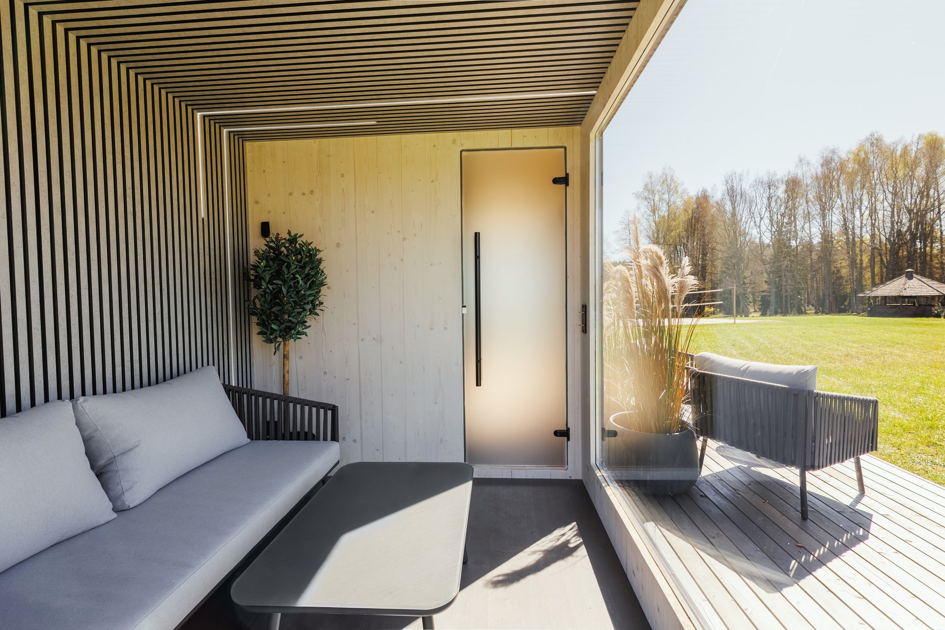 St Moritz 5 Person Outdoor Sauna with Shower Room - Myles Better Living