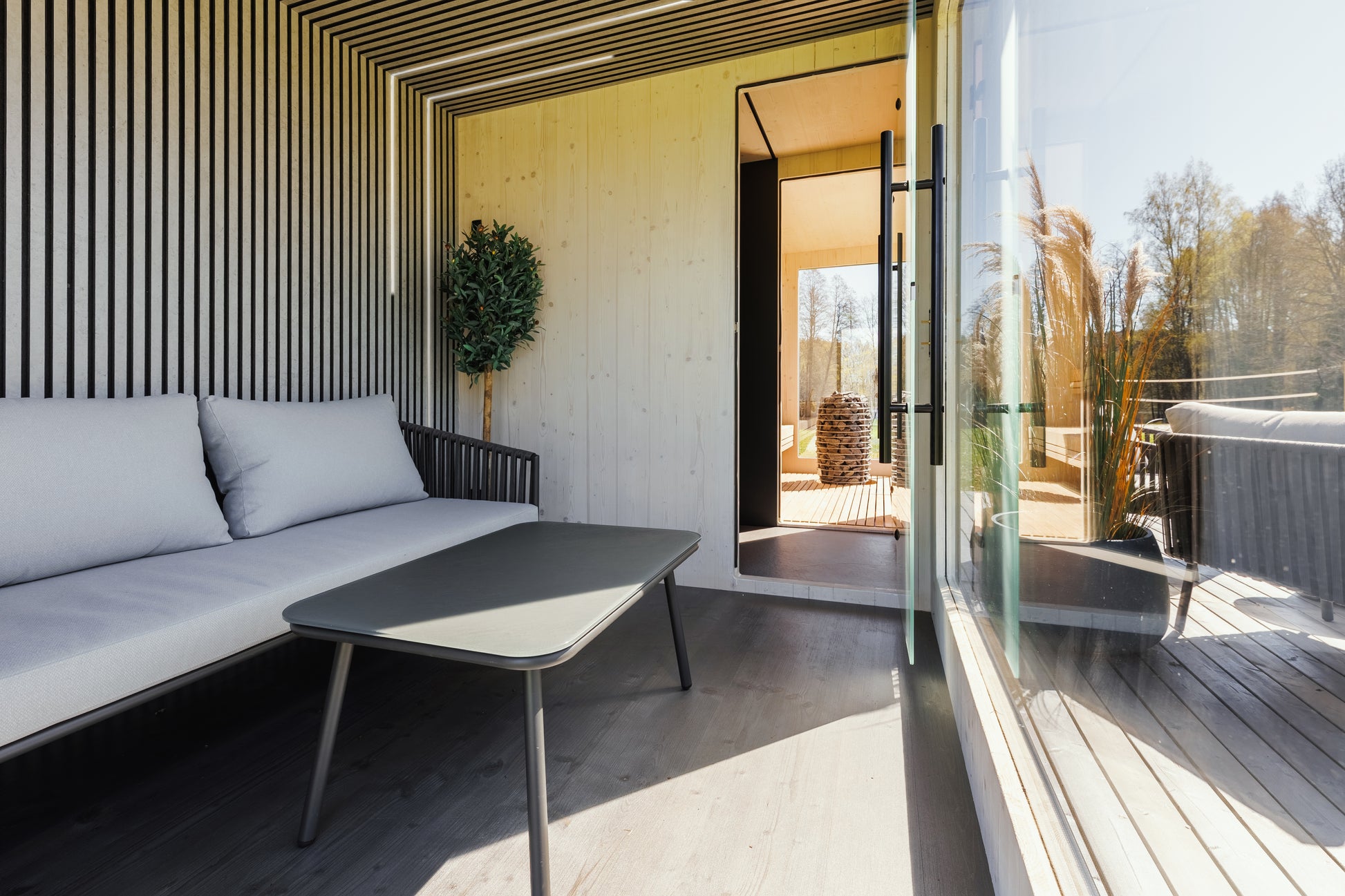 St Moritz 5 Person Outdoor Sauna with Shower Room - Myles Better Living