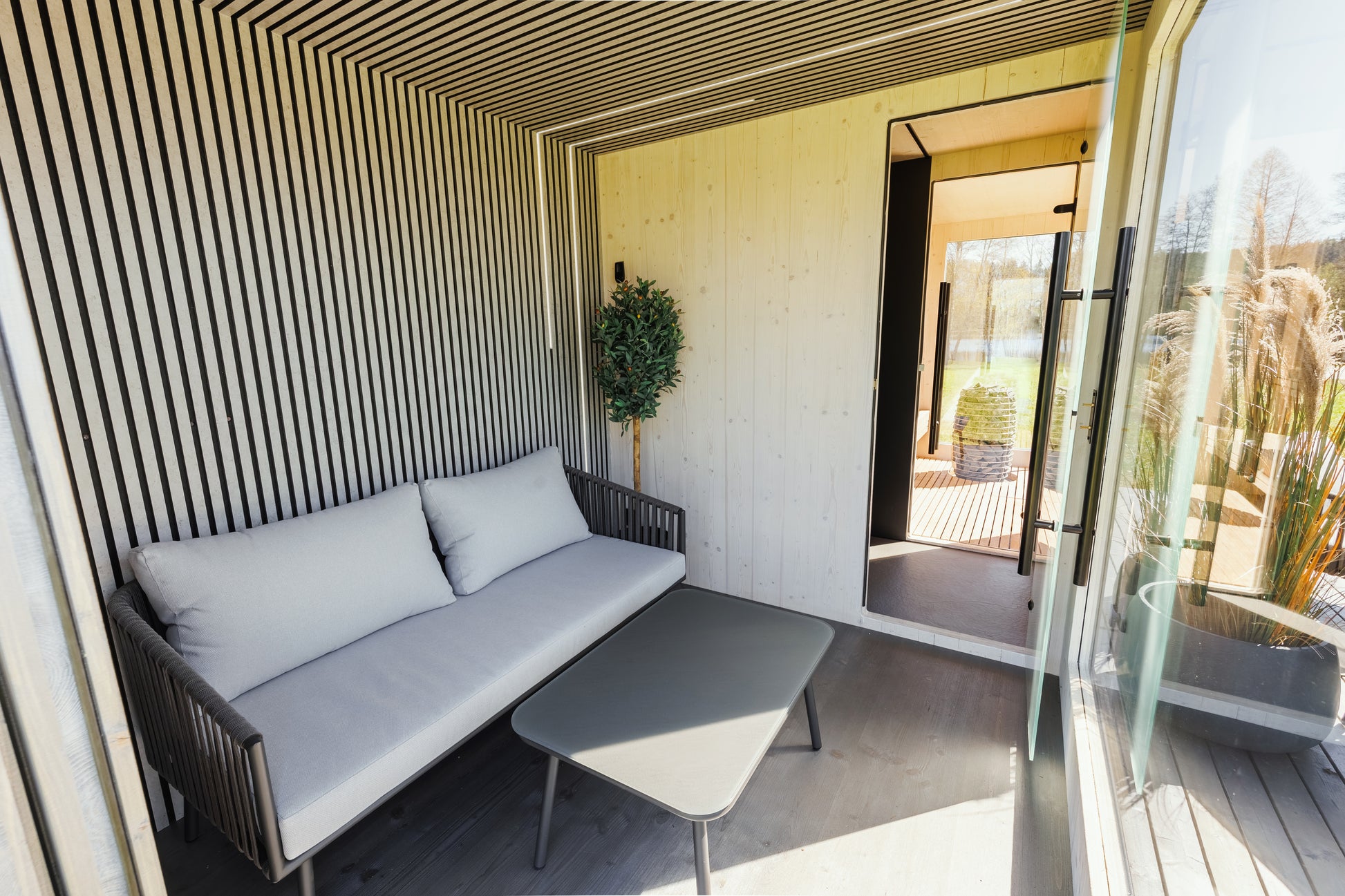 St Moritz 5 Person Outdoor Sauna with Shower Room - Myles Better Living
