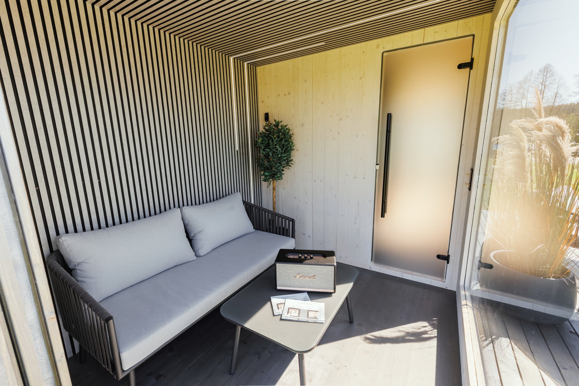 St Moritz 5 Person Outdoor Sauna with Shower Room - Myles Better Living