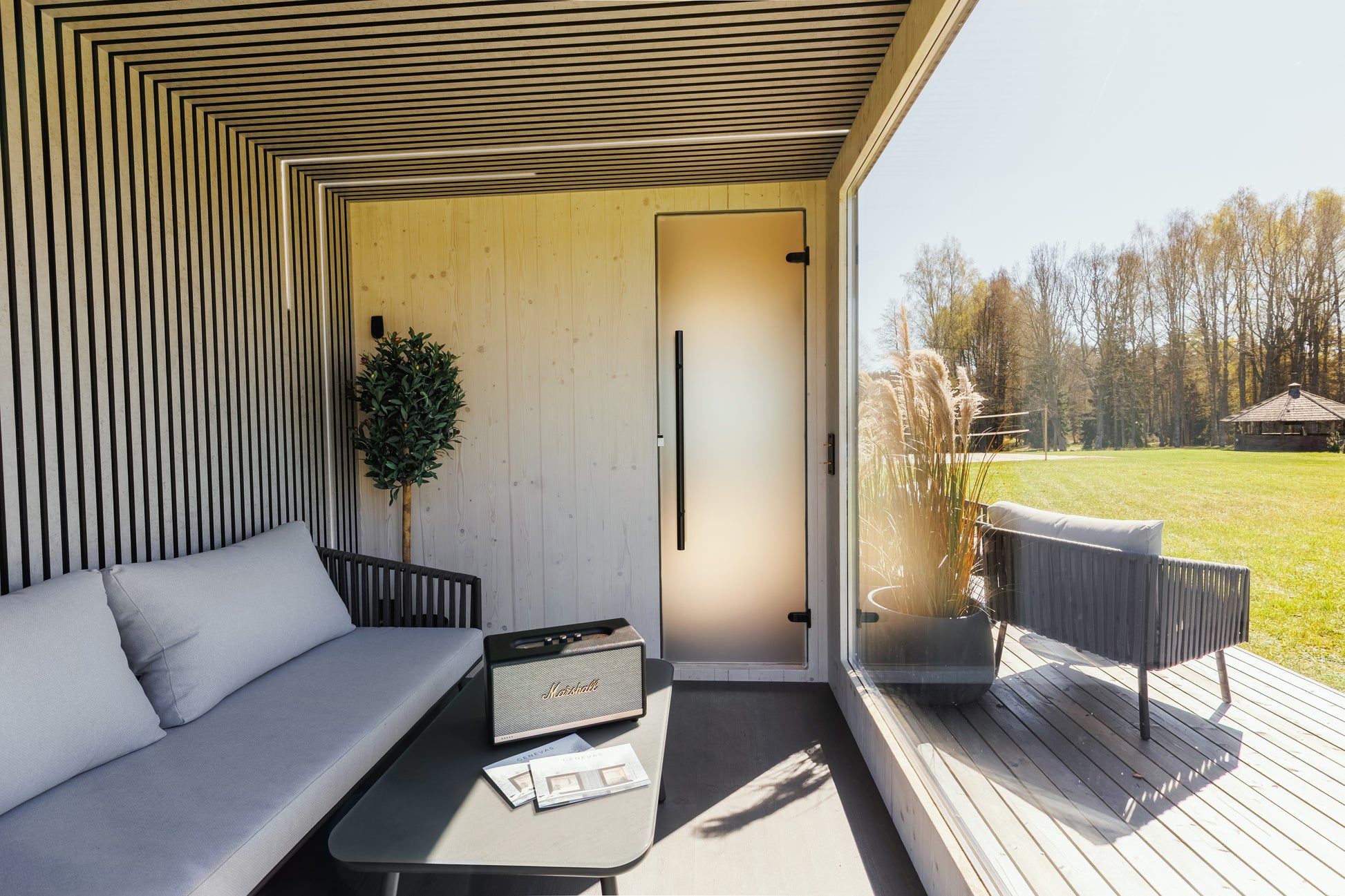 St Moritz 5 Person Outdoor Sauna with Shower Room - Myles Better Living