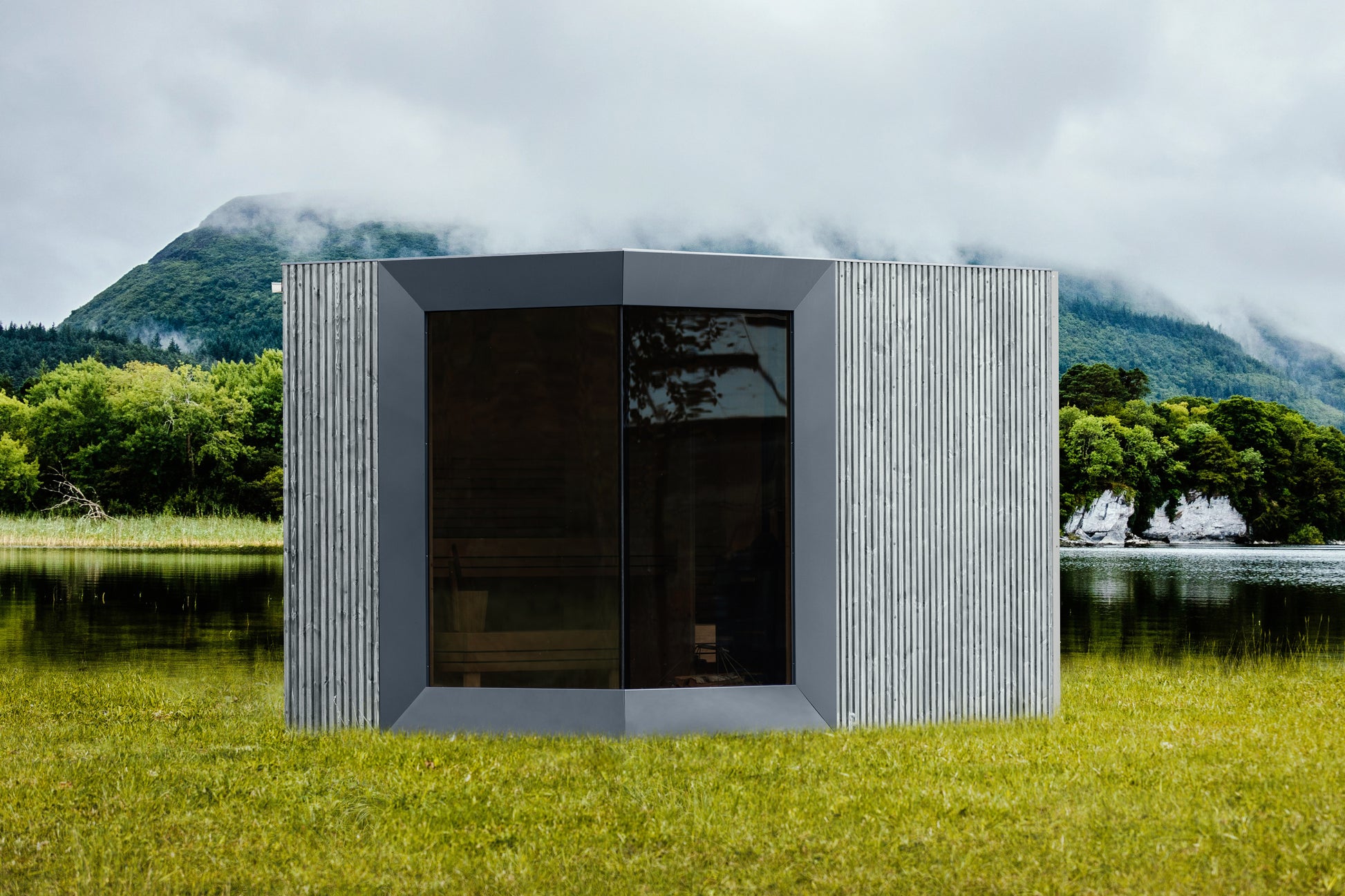 Zermatt 5 Person Outdoor Sauna with Changing Room - Myles Better Living