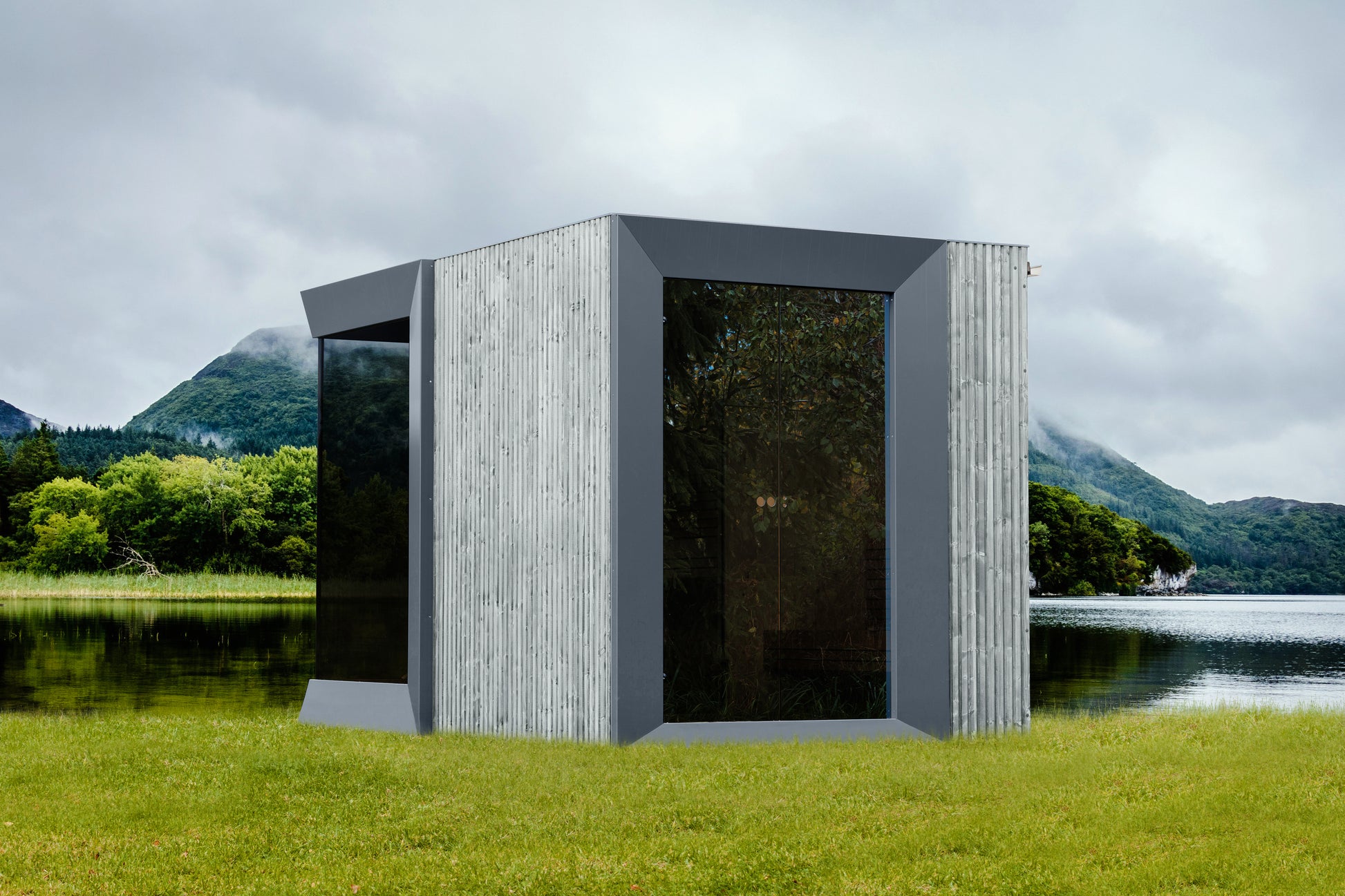 Zermatt 5 Person Outdoor Sauna with Changing Room - Myles Better Living