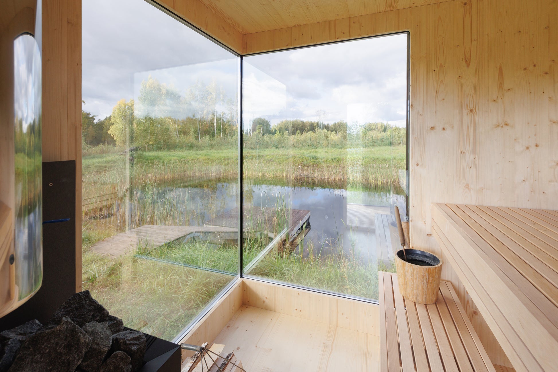 Zermatt 5 Person Outdoor Sauna with Changing Room - Myles Better Living