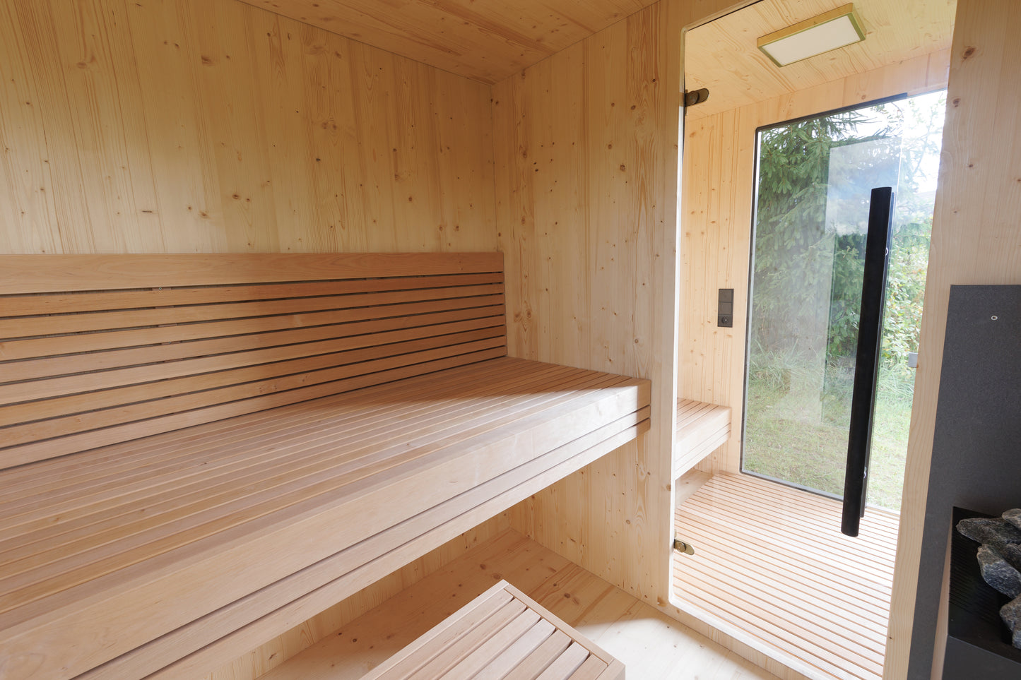 Zermatt 5 Person Outdoor Sauna with Changing Room - Myles Better Living