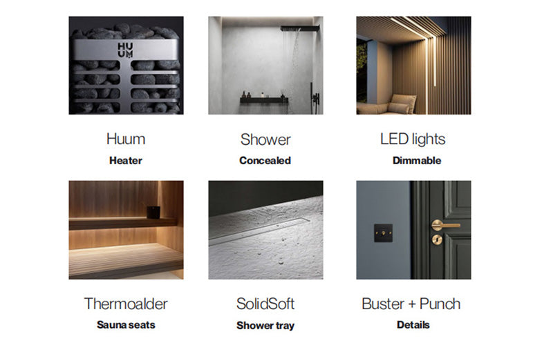 Zermatt 5 Person Outdoor Sauna with Changing Room - Myles Better Living