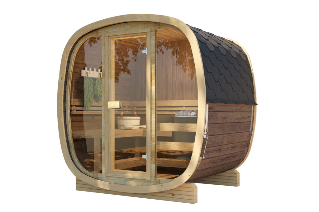 UKU Thermowood Outdoor Sauna 160 - Myles Better Living